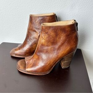 Brown Leather Ankle Boots